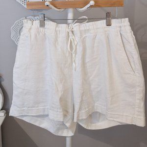 White Linen shorts